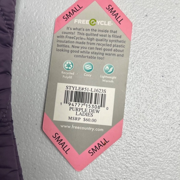 Free Country FreeCycle Quilted Vest Small - Picture 12 of 13